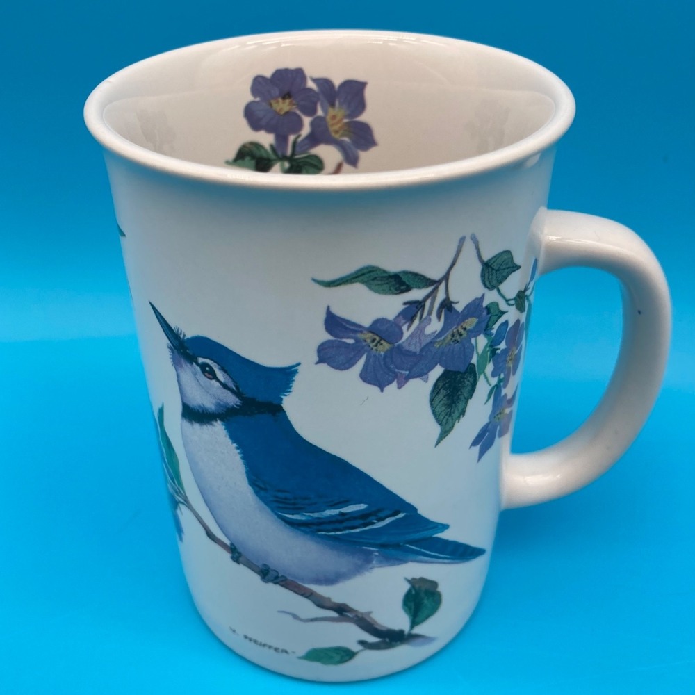 Vintage Capilano Blue Jay Mug Valerie Pfeiffer Canadian Design Bird Coffee Cup